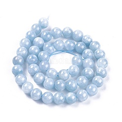 Natural White Jade Beads Strands&nbsp;X-G-L500-01-8mm