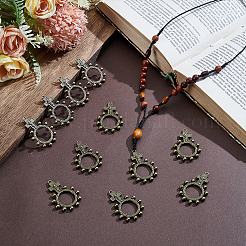 26Pcs Tibetan Style Alloy Pendants&nbsp;TIBEP-UN0001-28AB