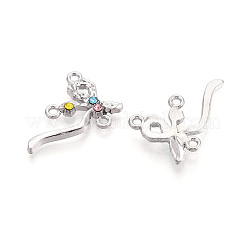 Alloy Rhinestone Chandelier Component Links&nbsp;PALLOY-T090-45P