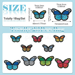 1Bag Polyester Embroidery Cloth Iron On/Sew On Patches&nbsp;DIY-TA0013-52