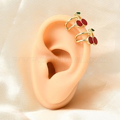 Brass Cuff Earrings&nbsp;EJEW-C186-02A-G