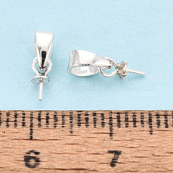 925 Sterling Silver Cup Peg Bails&nbsp;STER-T009-23S