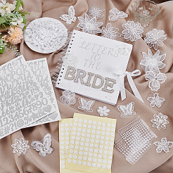 DIY Wedding Bride Paper Photo Albums Kits&nbsp;AJEW-FG0008-67