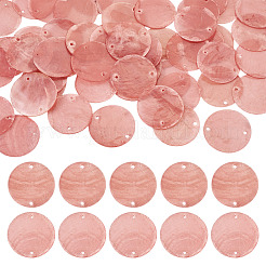 50Pcs Spray Painted Natural Capiz Shell Connector Charms&nbsp;BSHE-TA0001-23
