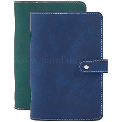 2Pcs 2 Colors Rectangle Imitation Leather Loose-leaf Notebook Book Covers&nbsp;AJEW-CL0003-50