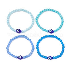 Cat Eye Beads Stretch Bracelets&nbsp;BJEW-JB10969