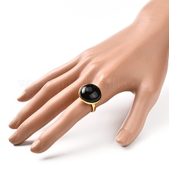 Half Round Mixed Gemstone Ring for Girl Women&nbsp;RJEW-JR00396
