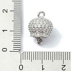Rack Plating Brass Pave Cubic Zirconia Pendants&nbsp;KK-M282-39P