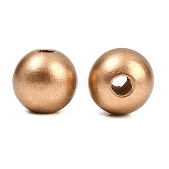 Spray Painted Wood European Beads&nbsp;WOOD-G029-08D
