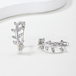 925 Sterling Silver Pave Moissanite Hoop Earrings for Women&nbsp;AV3765