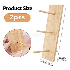 Wooden Donut Rack Supplies Display&nbsp;DJEW-WH0063-54
