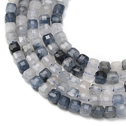 Natura Blue Rutilated Quartz Beads Strands&nbsp;GG-CBA9631-B01-01