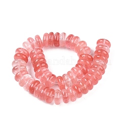 Cherry Quartz Glass Beads Strands&nbsp;G-T138-59
