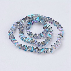 Electroplate Glass Beads Strands&nbsp;EGLA-J145-6mm-FR03