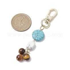2Pcs Natural & Synthetic Gemstone Pendant Decorations&nbsp;HJEW-JM02407