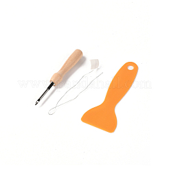 DIY Cotton Cup Mat Punch Needle Kits&nbsp;DIY-K032-38C