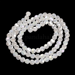 Electroplate Glass Beads Strands&nbsp;EGLA-R017-6mm-1