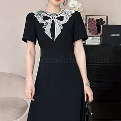 Bowknot Floral Lace Collar&nbsp;DIY-WH0656-28