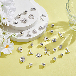 30Pcs 10 Styles Tibetan Style Alloy Pendants&nbsp;FIND-LP0001-60
