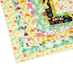 Easter Eggs Chick Bunny Flower Printed Quilt Fabric Bundles&nbsp;DIY-O010-01B