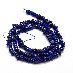Natural Lapis Lazuli Chip Beads Strands&nbsp;G-E271-121