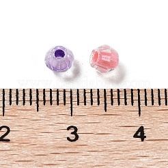 100Pcs Transparent Inside Colours Glass Beads&nbsp;GLAA-P061-01B