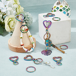 10Pcs Heart Alloy Swivel Clasps&nbsp;FIND-PH0009-04