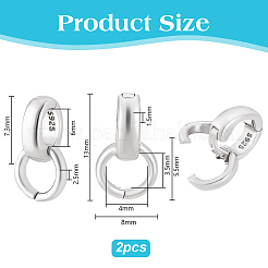 2Pcs 925 Sterling Silver Twister Clasps&nbsp;FIND-PH0026-17A-P