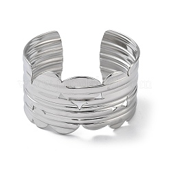 304 Stainless Steel Cuff Bangles for Women&nbsp;BJEW-Z078-20P