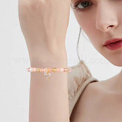 8Pcs Brass Micro Pave Clear Cubic Zirconia Charms&nbsp;FIND-BBC0003-56