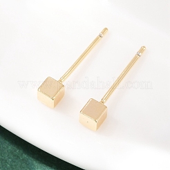 Brass Stud Earrings for Women&nbsp;EJEW-G441-05A-G