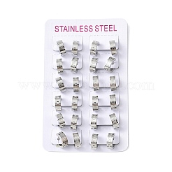 304 Stainless Steel Hoop Earrrings for Women&nbsp;EJEW-U066-03P