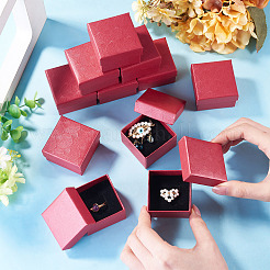 Shell Textured Paper Jewelry Ring Storage Gift Boxes&nbsp;CON-TAC0014-15A