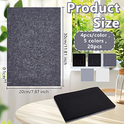 20Pcs Woolen Felt&nbsp;DIY-WH0888-835C