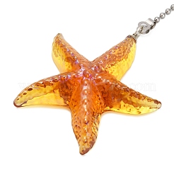 Glass Charms Ceiling Fan Pull Chain Extenders&nbsp;HJEW-H064-01C-P