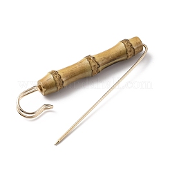Bamboo Beaded Safety Brooch Pin&nbsp;JEWB-WH0026-14KCG