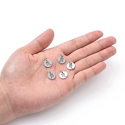 Non-Tarnish 304 Stainless Steel Charms&nbsp;STAS-Q201-T445-8S