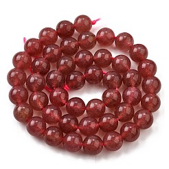 Natural Strawberry Quartz Beads Strands&nbsp;G-L621-B09-8mm