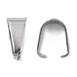 Tarnish Resistant 201 Stainless Steel Snap on Bails&nbsp;STAS-E076-16
