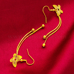 Butterfly Alloy Tassel Dangle Earrings&nbsp;FS-WGEFE52-01