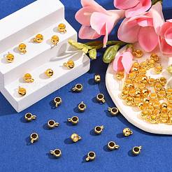 Tibetan Style Alloy Tube Bails&nbsp;TIBEP-LFH251Y-G-FF