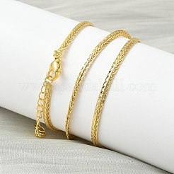 2.8MM Brass Wheat Chain Necklaces for Women&nbsp;NJEW-K271-16G