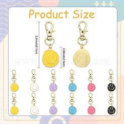 6Pcs Alloy Enamel Pendant Decorations&nbsp;HJEW-YW00189