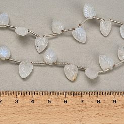 Natural Rainbow Moonstone Carved Beads Strands&nbsp;GG-CBA0C95-E10