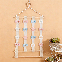 2 Bags 2 Styles Star Flower Wooden Wall-Mounted Hair Clip Display Organizer Racks&nbsp;ODIS-GA0001-93