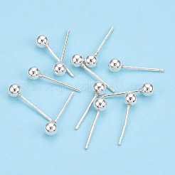 925 Sterling Silver Round Ball Stud Earrings&nbsp;STER-T005-01D