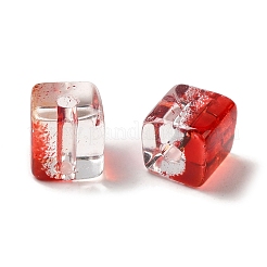 Two Tone Transparent Glass Beads&nbsp;GLAA-NH0001-03