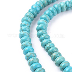 Synthetic Turquoise Beads Strands&nbsp;TURQ-G109-8x5mm-06