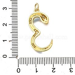 Brass Micro Pave Cubic Zirconia Pendants&nbsp;KK-I724-A03