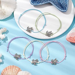 Alloy Braided Bead Bracelet&nbsp;BJEW-JB11082-01